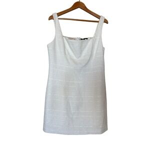 Kobi Halperin Rue Dress Ivory Tweed Sleeveless Mini Dress‎ Size 16 NWT MSRP$598